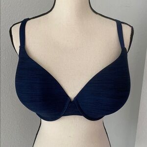 Victoria’s Secret Plus Size Uplift Semi Demi Women's Navy Blue Bra